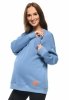 MijaCulture - 3 in 1 oversize maternity and nursing sweatshirt Miley M020 Blue